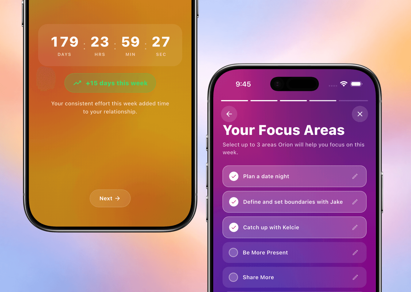 Relationship Wrapped experience