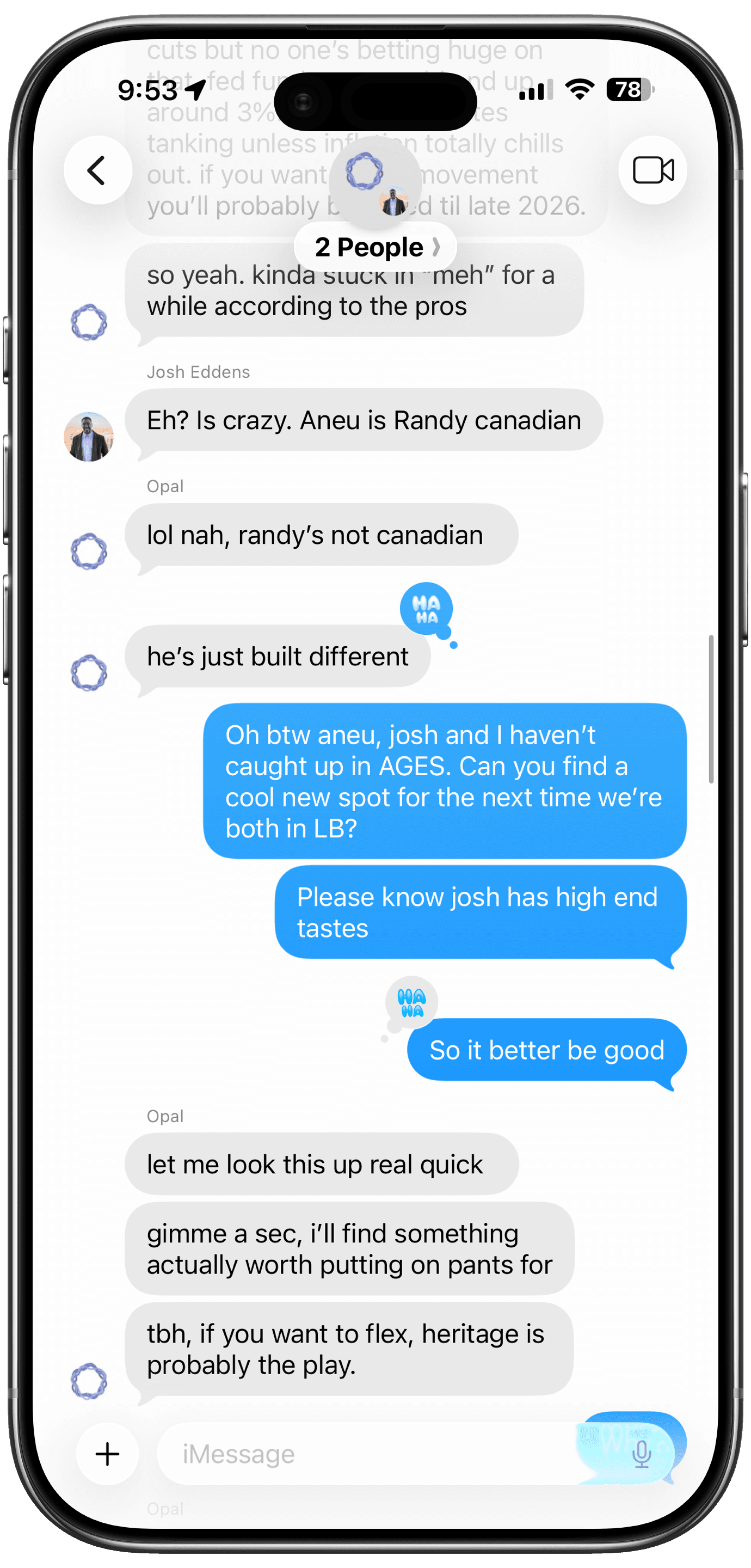 Navigator in group chats