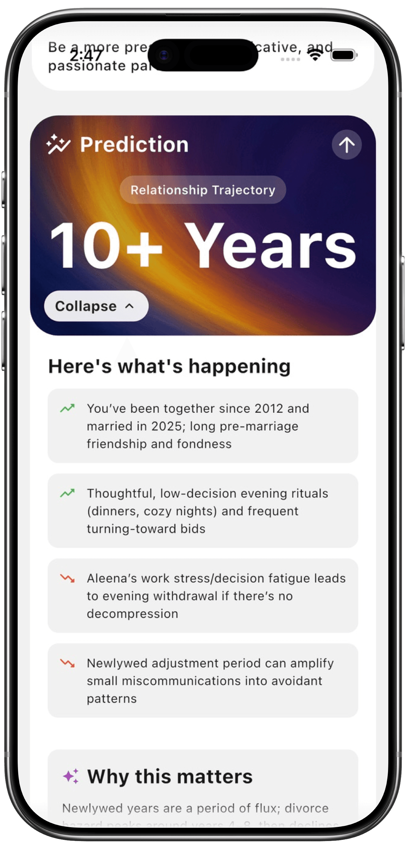 Relationship insights