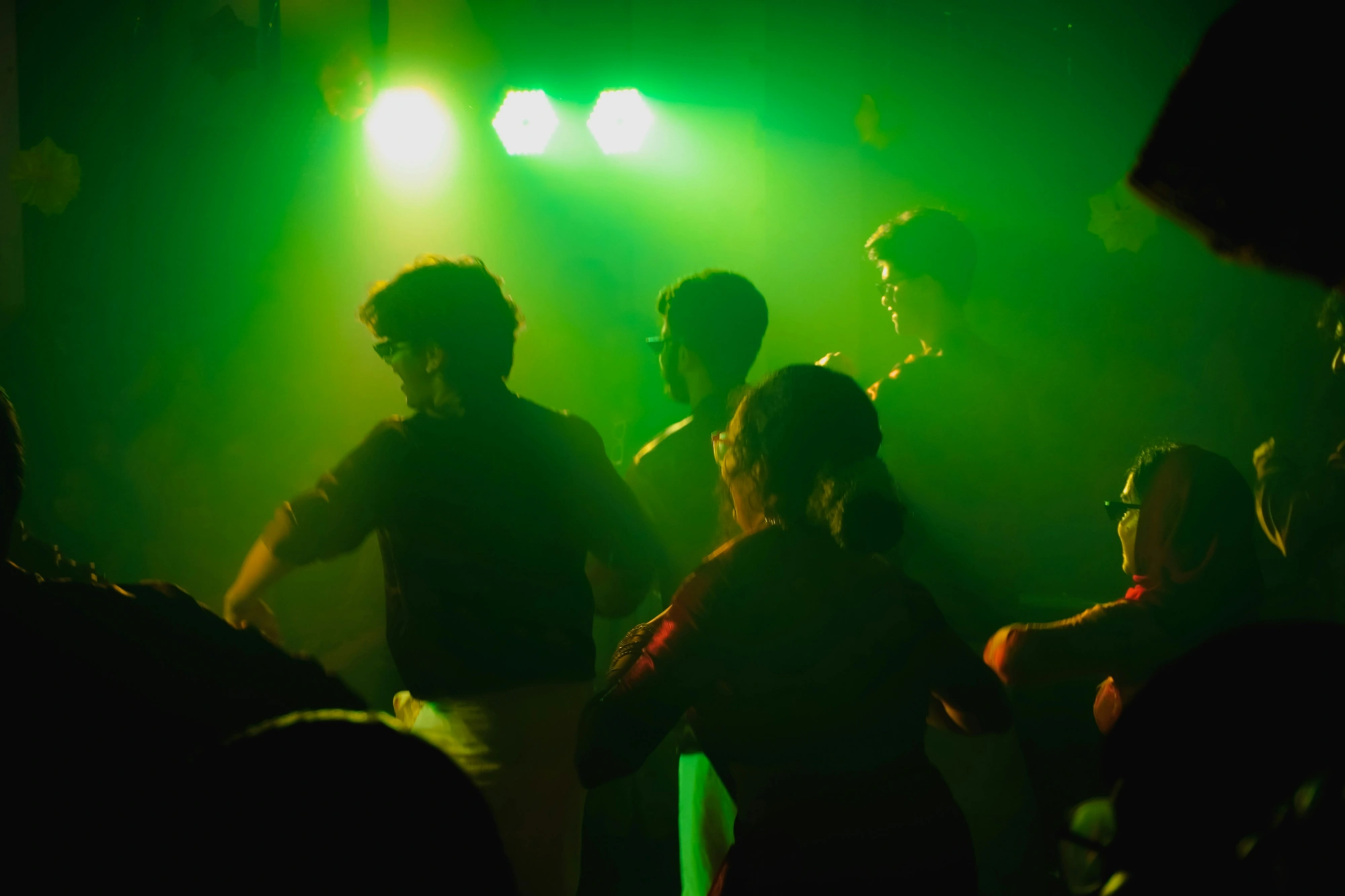 Friends at a concert